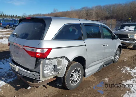 2012 Honda Odyssey Ex-L z USA, uszkodzony, nr VIN 5FNRL5H62CB029672